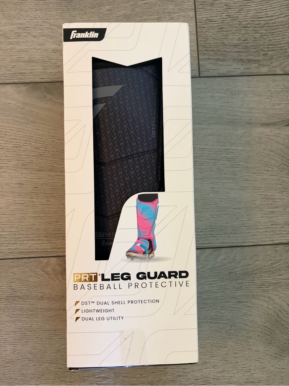 Franklin Black Men's Baseball Leg Guard - Protective Shin Guard